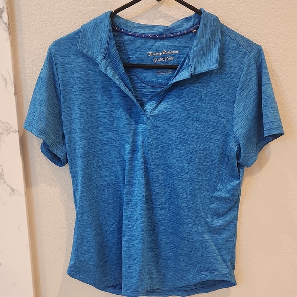 Tommy Bahama Women's Blue Button Down Shirt - Picture 1 of 4